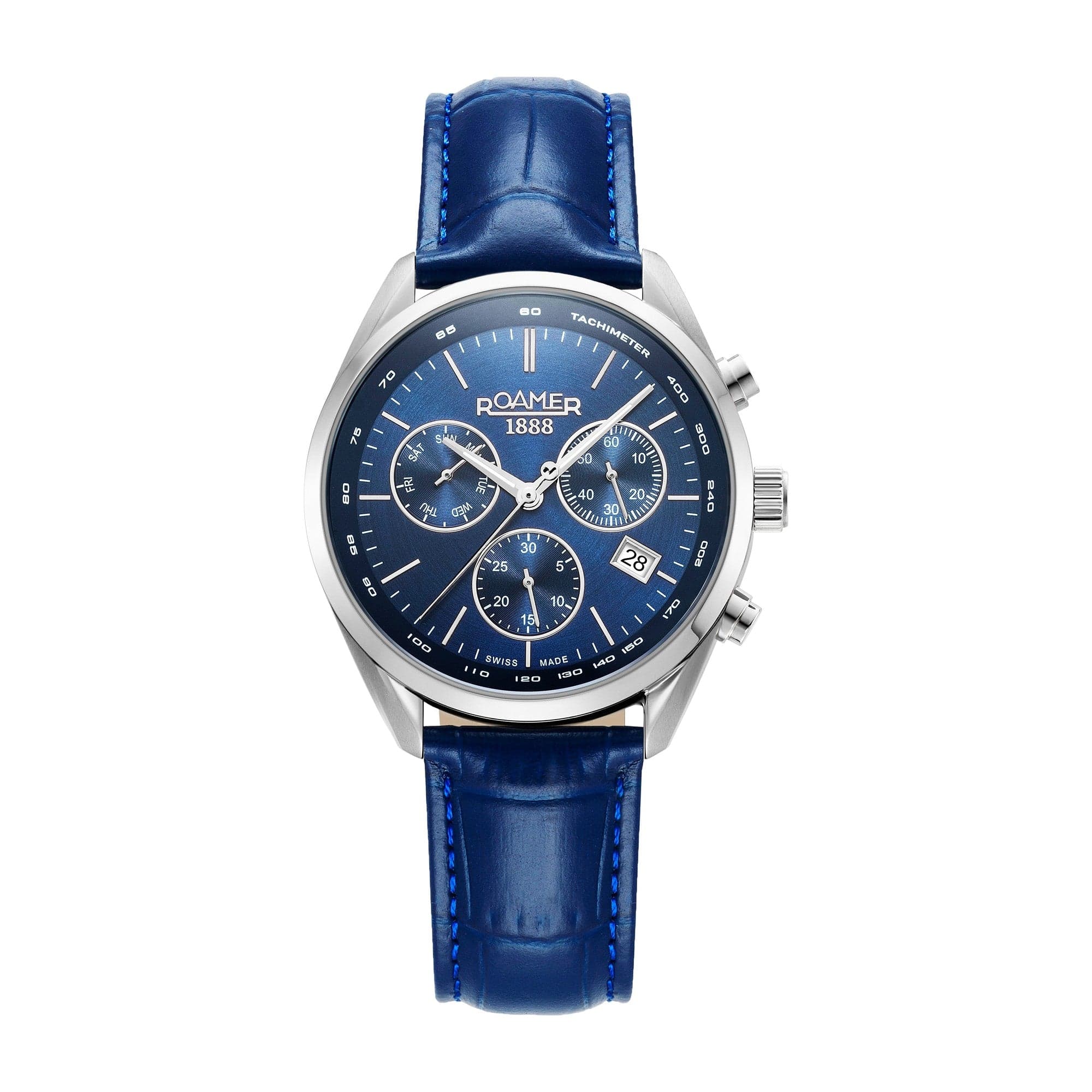 Roamer Men's PRO Chron Leather Strap Watch 993819 41 45 02