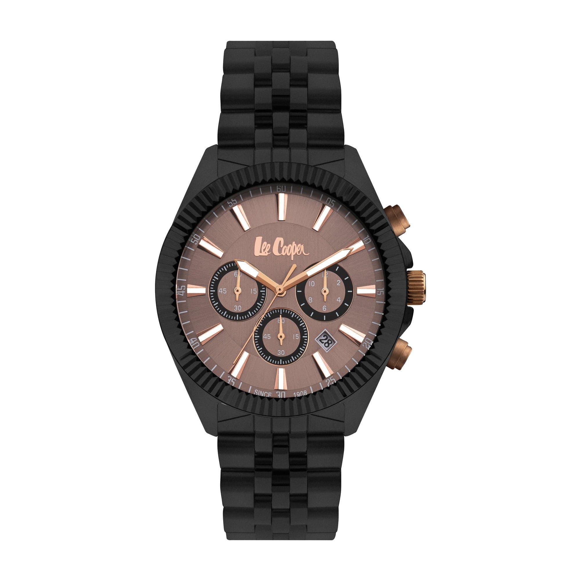 Lee Cooper Men's Super Metal Black Watch LC07838.640